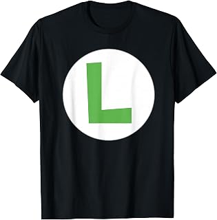Super Mario Halloween Classic Luigi Icon Costume T-Shirt